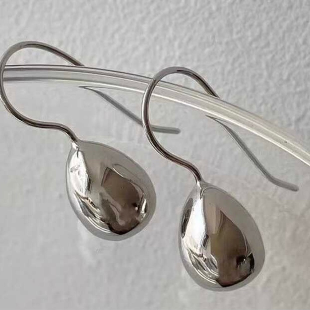 Elegant Classic Silver Drop Earrings